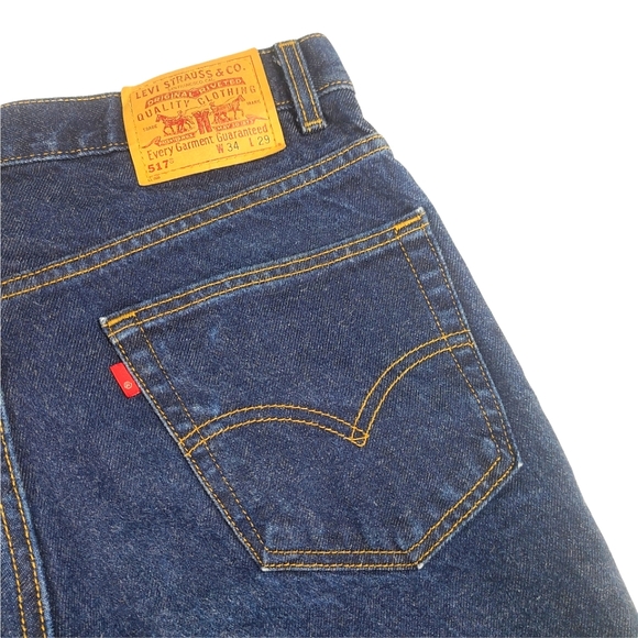 VTG Levi's 517 Boot Cut Jeans Made In USA - Picture 6 of 9